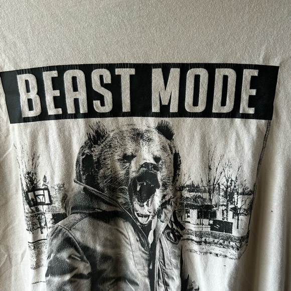 Gongshow Men's Tan 'Beast Mode' Graphic Tee - Picture 3 of 5
